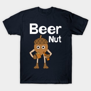 Beer Nut White Text T-Shirt